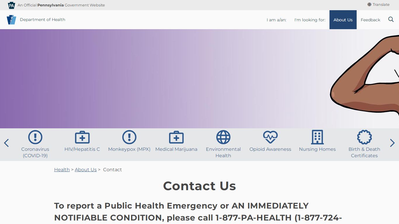 Contact - Department of Health